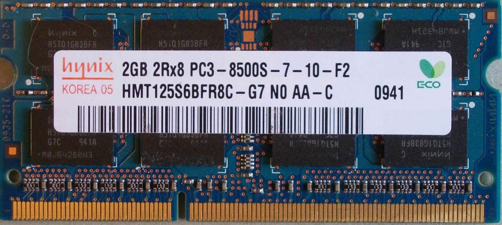 Memoria RAM 8GB (2x4GB) DDR3 1066 MHz PC3-8500S SODIMM Per Computer Portatile - Kit 204 Pin