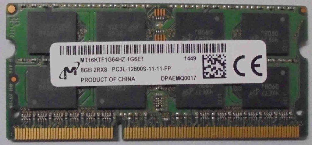 Barrette RAM DDR3 8 Go PC3-12800U - Micron - UDIMM - Occasion Avec Garantie