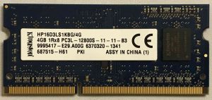 4GB 1Rx8 PC3L-12800S-11-11-B3