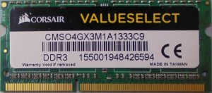 4GB 2Rx8 PC3-10600S Corsair