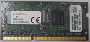 4GB 1Rx8 PC3L-12800S-Kingston