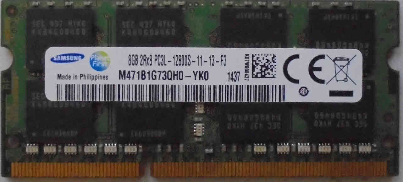 Sa57 8GB 2Rx8 PC3L-12800S-11-13-F3