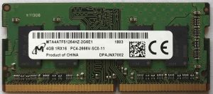 4GB 1Rx16 PC4-2666V-SC0-11