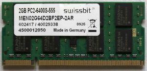 2GB 2Rx8 PC2-6400S-555