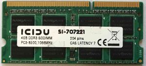 4GB 2Rx8 PC3-8500S Icidu