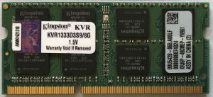 8GB 2Rx8 PC3-10600S-KINGSTON