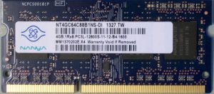 4GB 1Rx8 PC3L-12800S-11-12-B4 Nanya