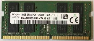 16GB 2Rx8 PC4-2666V-SE1-11 SKhynix